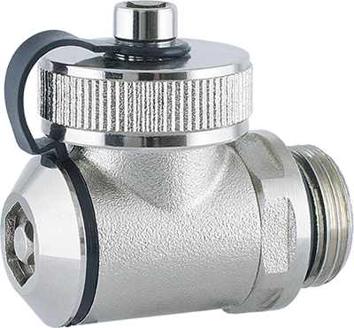Rotary drain valve with cap