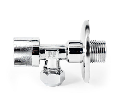 Angle collet valve, metal handle — view 2