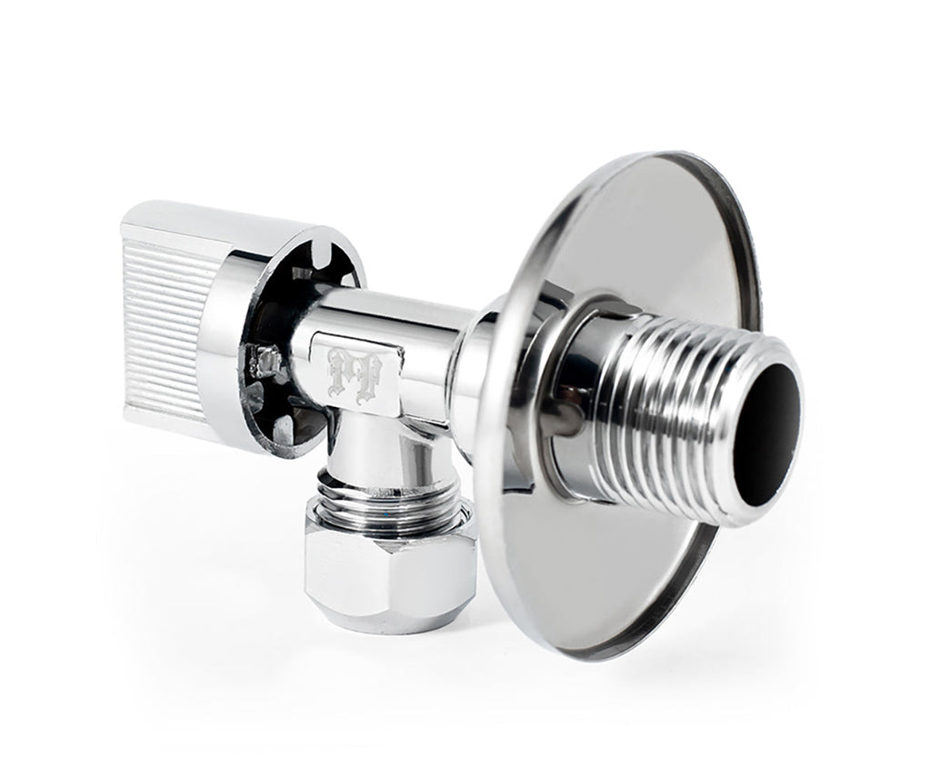 Angle collet valve, metal handle — view 3