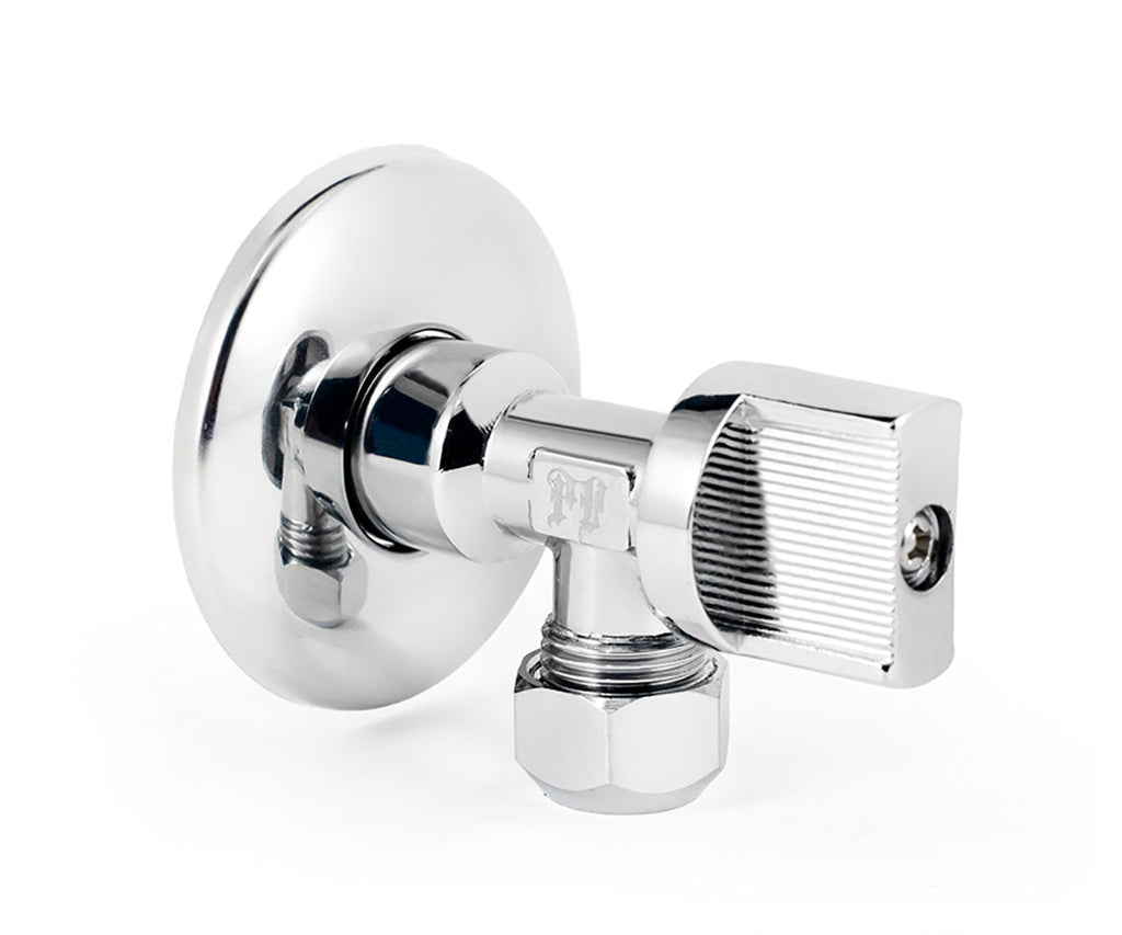Angle collet valve, metal handle — view 6