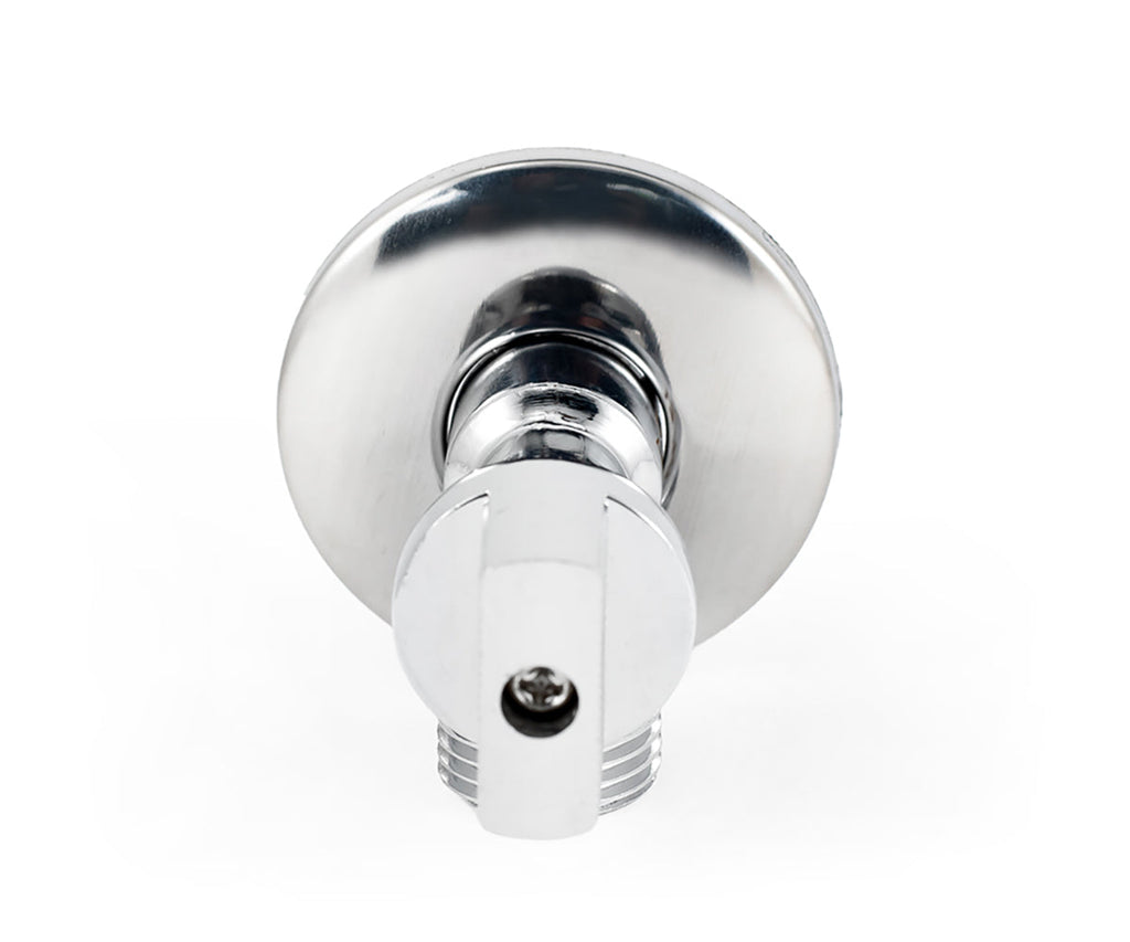 Angle valve, chrome-plated, metal handle — view 7