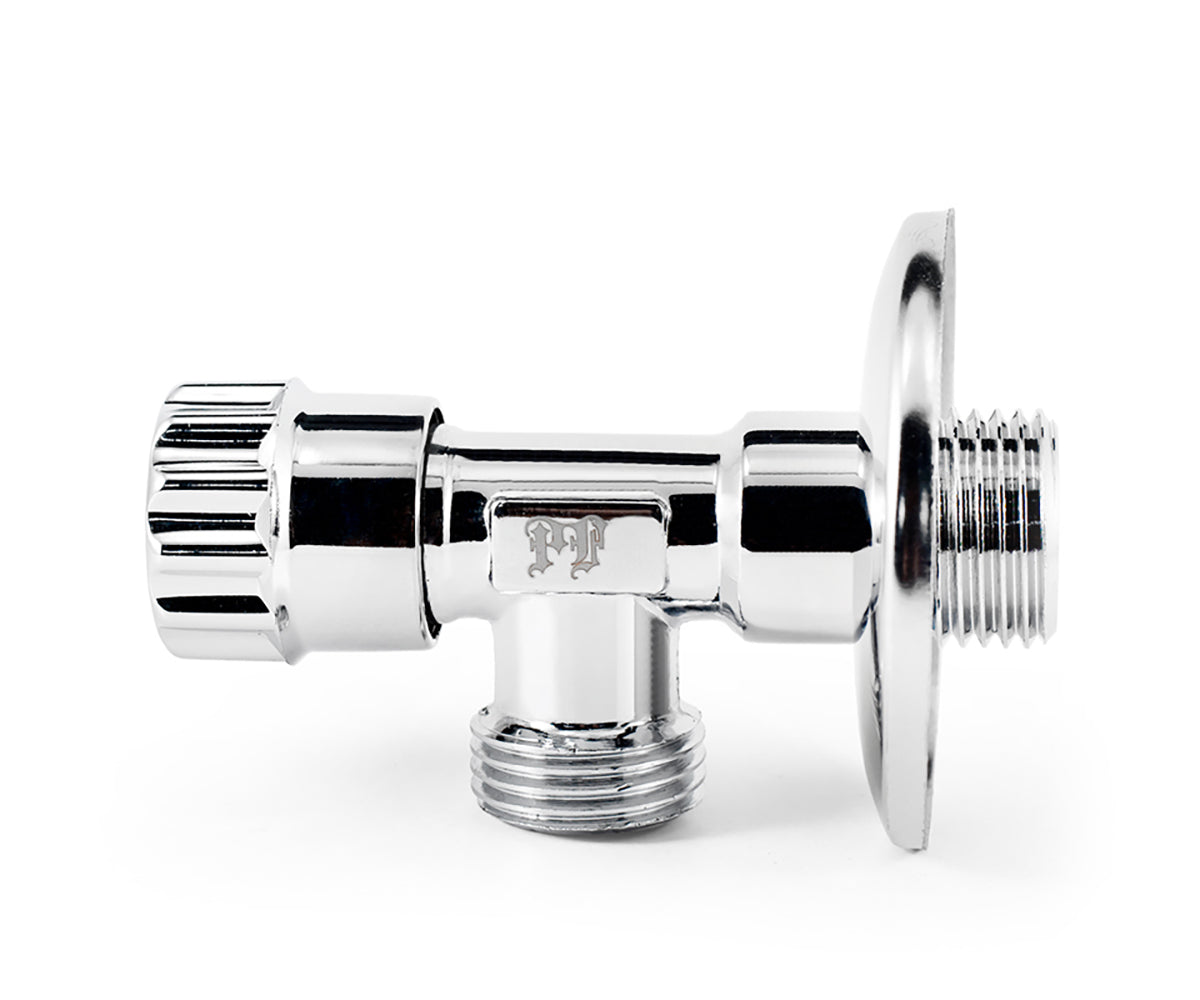 Angle valve, chrome-plated — view 2