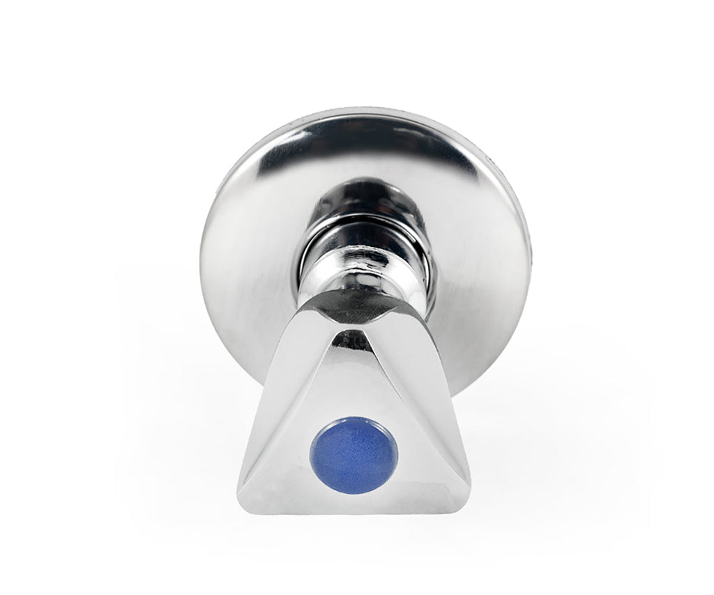 Angle valve, chrome-plated, metal handle — view 7