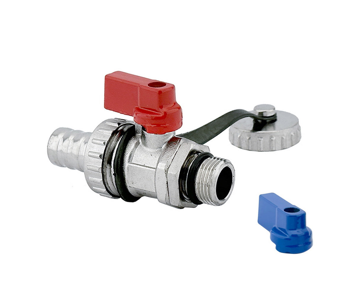 Drain ball valve with hose nozzle and cap — PF BBC 399.10, view 3