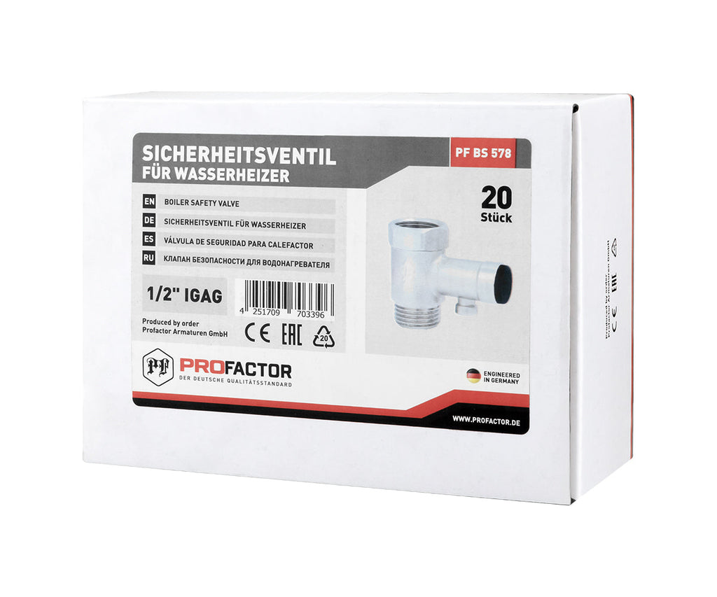 Safety valve for water heater — PF_BS_578_8