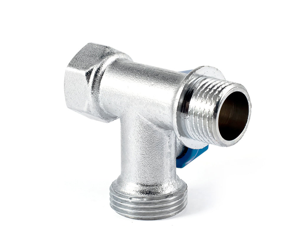 Three-way ball valve for CMA, metal handle — view 6