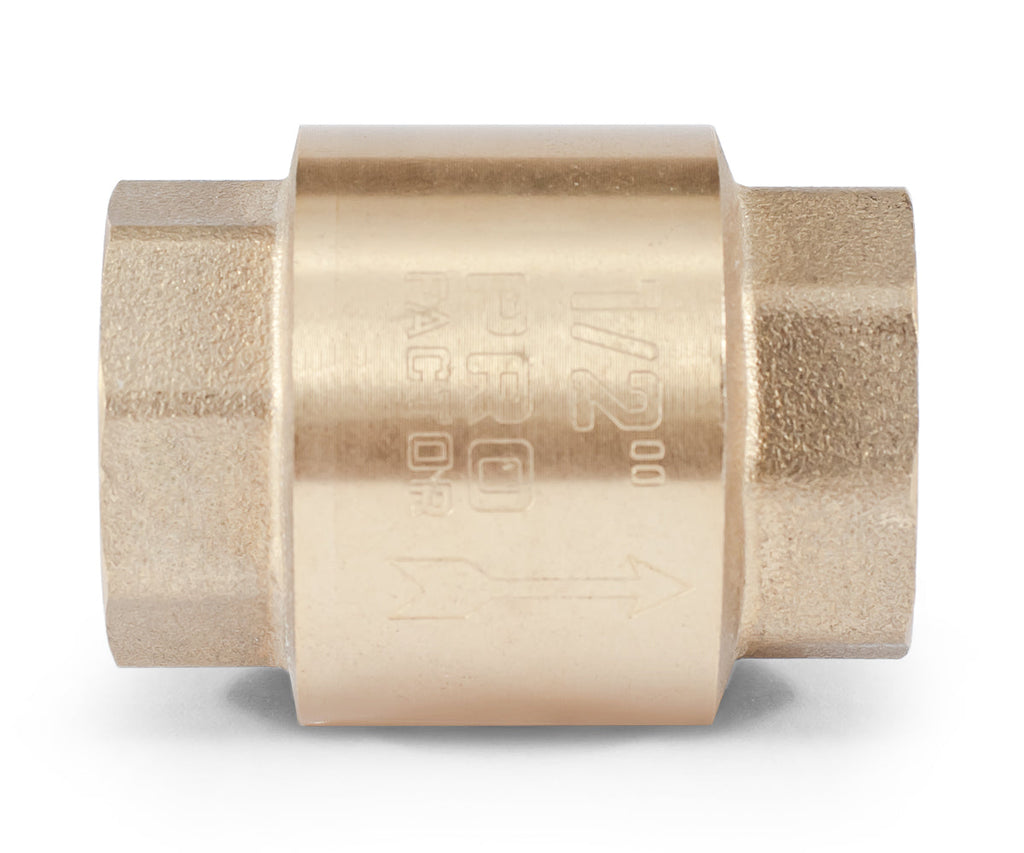 Spring-loaded axial check valve with plastic mechanism — PF CV 240P, ракурс 2