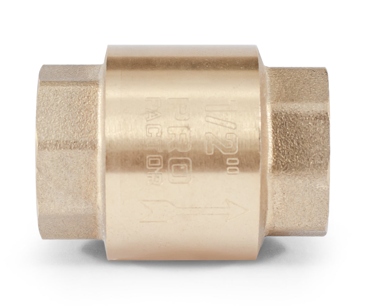 Spring-loaded axial check valve with plastic mechanism — PF CV 240P, ракурс 2