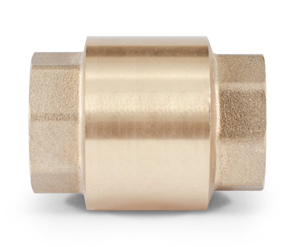 Spring-loaded axial check valve with brass mechanism — PF CV 240, ракурс 6