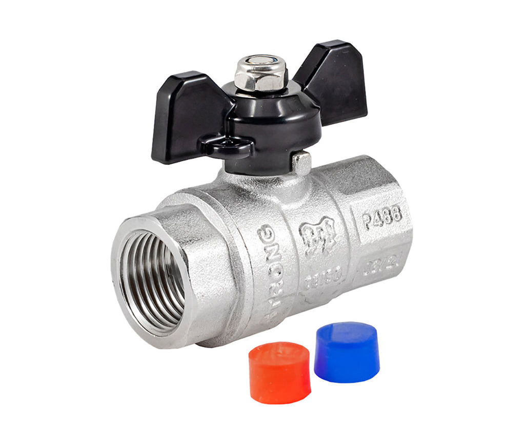 Ball valve «STRONG», F/F, butterfly handle — DN 15 / ½", view 1