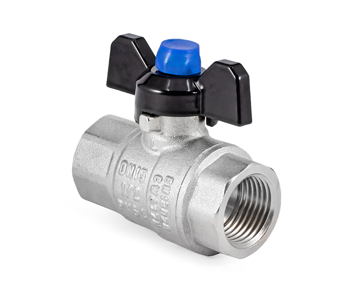 Ball valve «STRONG», F/F, butterfly handle — DN 15 / ½", view 6
