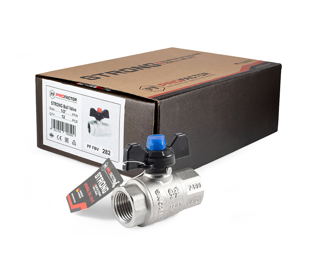 Ball valve «STRONG», F/F, butterfly handle — DN 15 / ½", view 9
