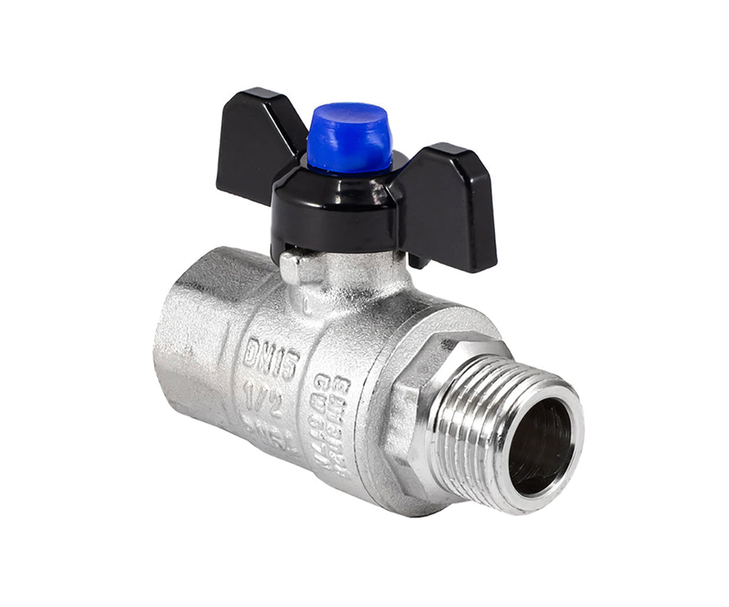 Ball valve «STRONG», F/M, butterfly handle — DN 15 / ½", view 5