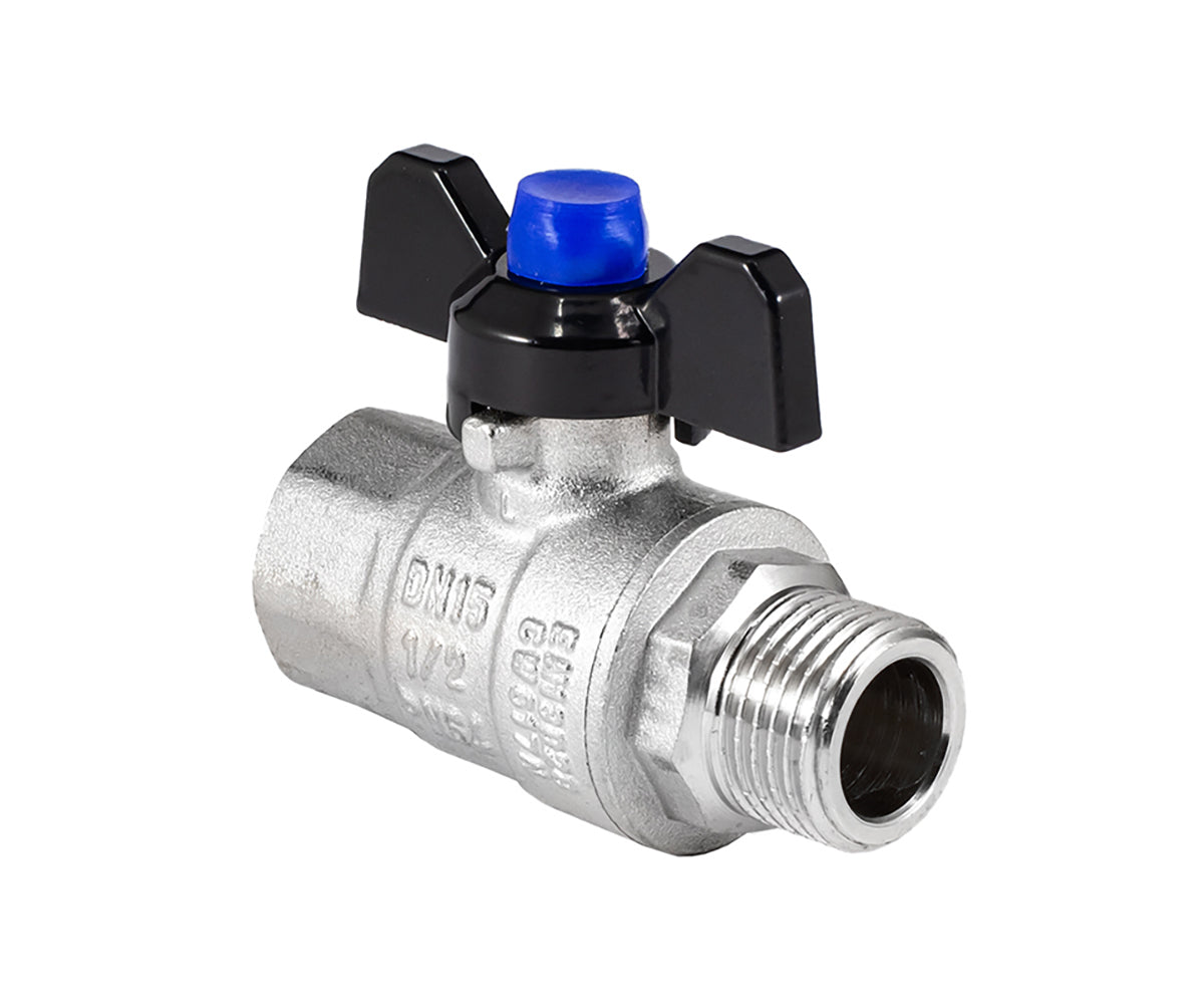 Ball valve «STRONG», F/M, butterfly handle — DN 15 / ½", view 5
