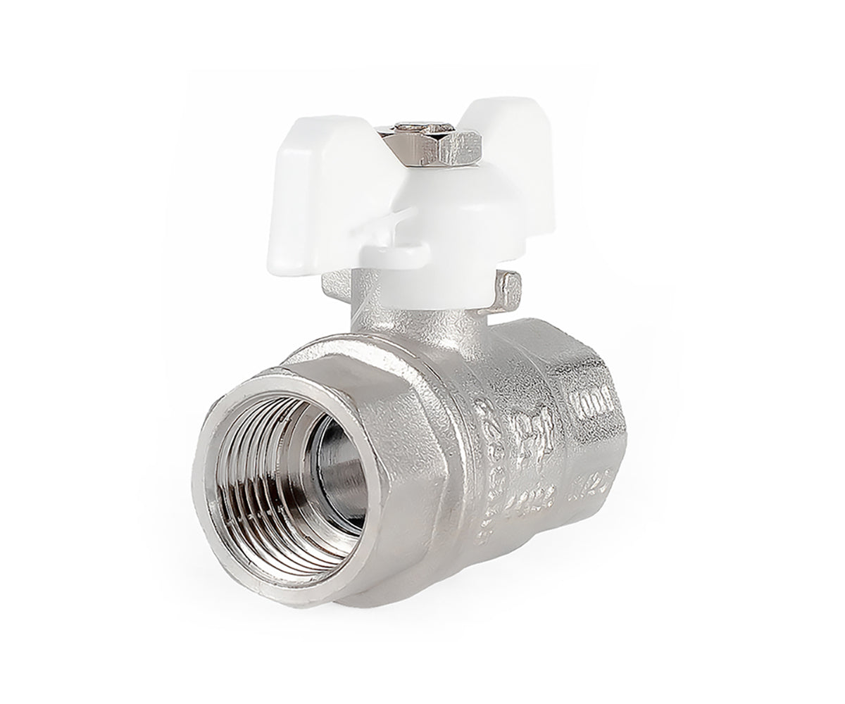 Ball valve «STANDARD», F/F, butterfly handle — DN 15 / ½", view 2