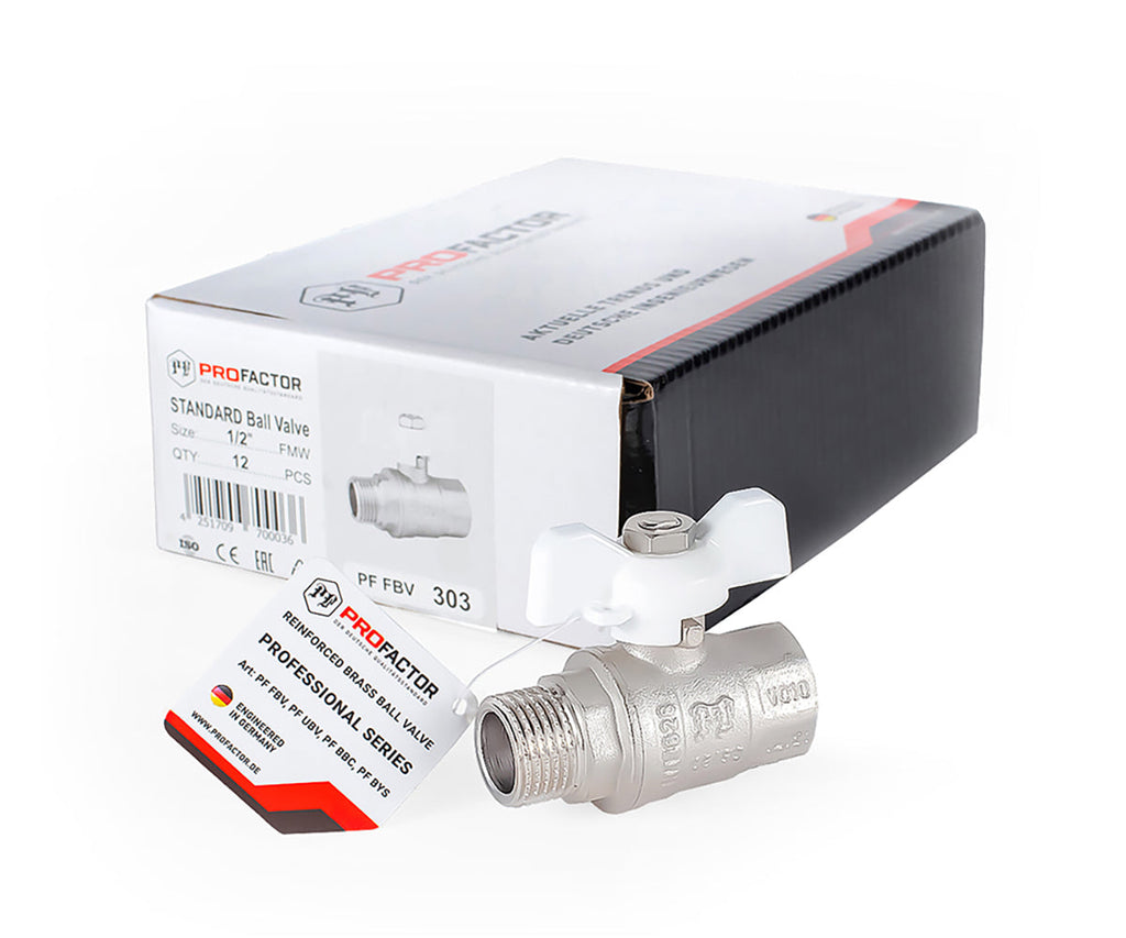 Ball valve «STANDARD», F/M, butterfly handle — DN 15 / ½", view 7