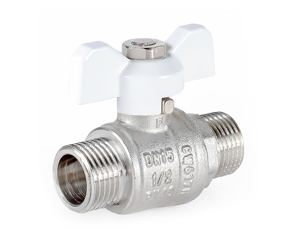 Ball valve «STANDARD», M/M, butterfly handle — DN 15 / ½", view 1