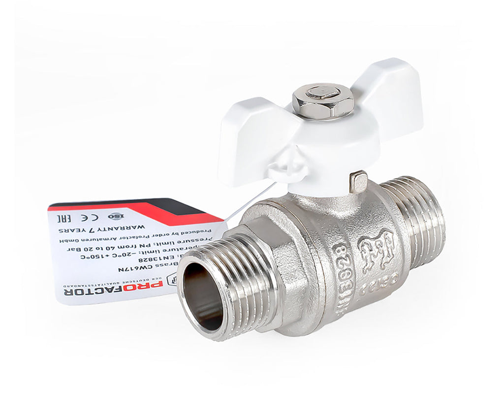 Ball valve «STANDARD», M/M, butterfly handle — DN 15 / ½", view 3