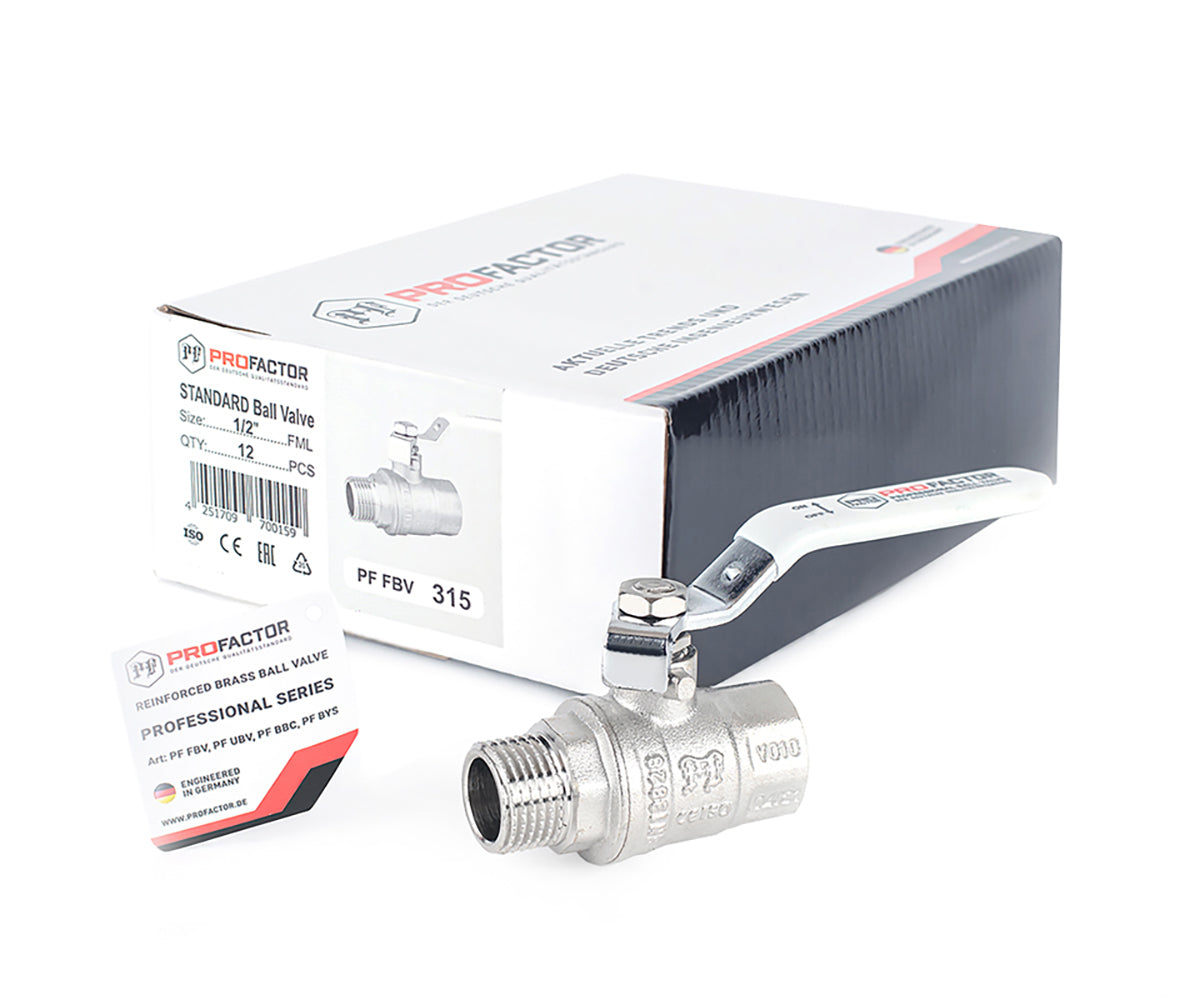 Ball valve «STANDARD», F/M, lever handle — DN 15 / ½", view 7