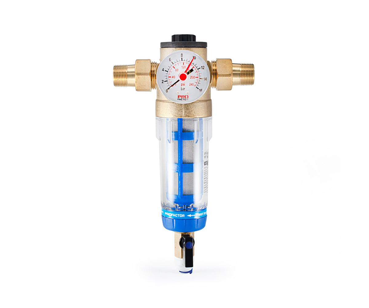 TWIST TO CLEAN filter with pressure gauge — view 2