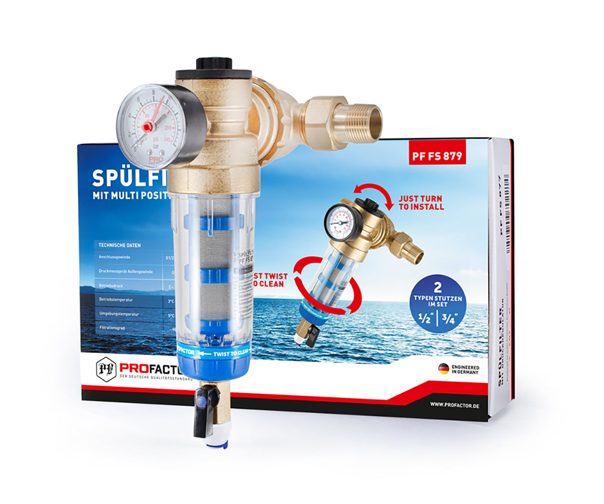 TWIST TO CLEAN filter with pressure gauge — view 5