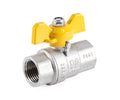 Gas ball valve, F/F, butterfly handle — view 1