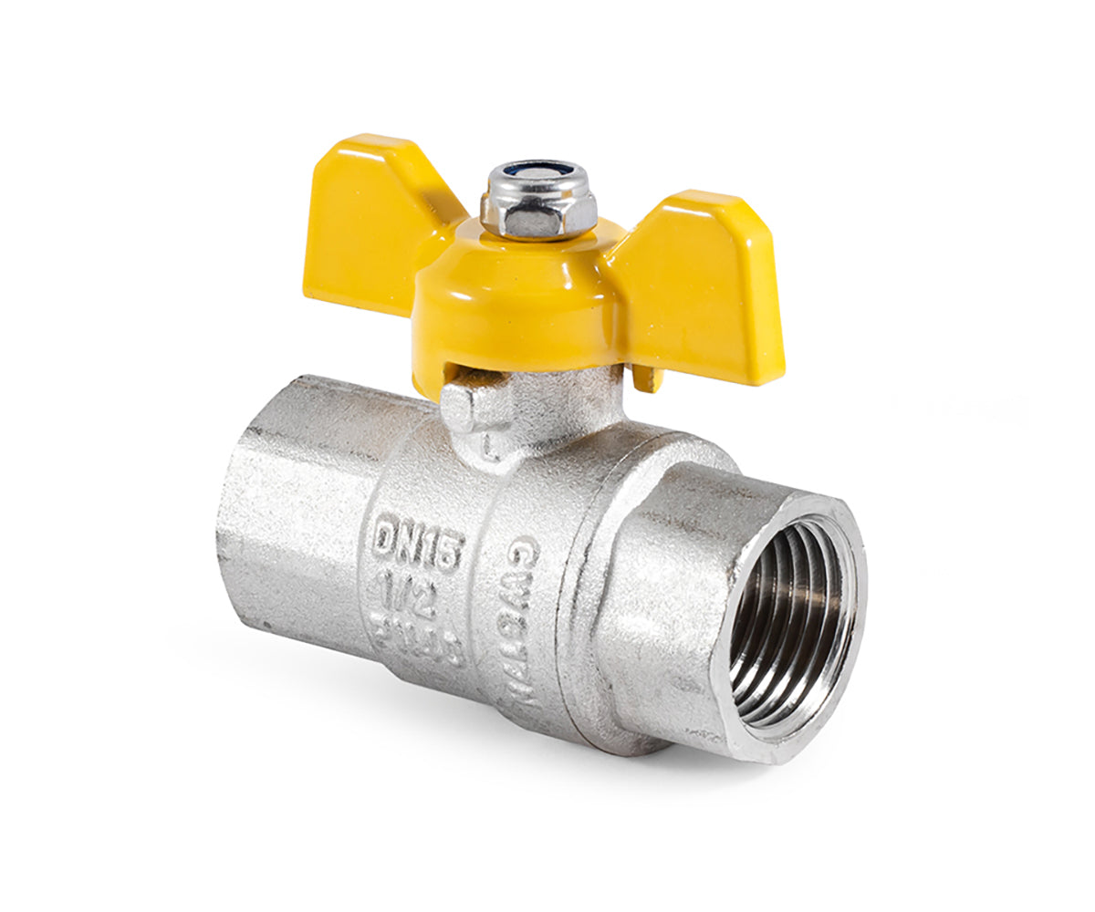 Gas ball valve, F/F, butterfly handle — view 5