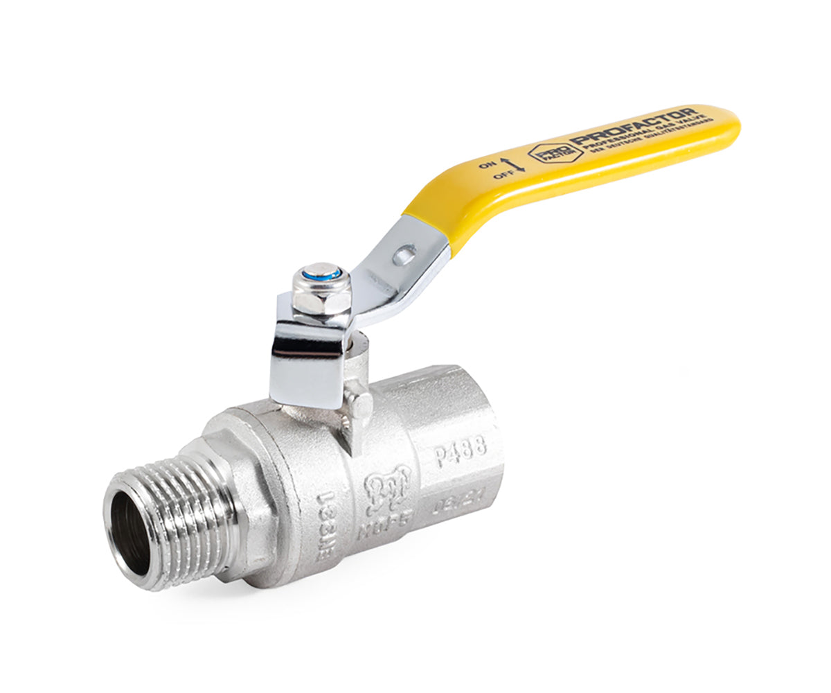 Gas ball valve, F/M, lever handle — view 1