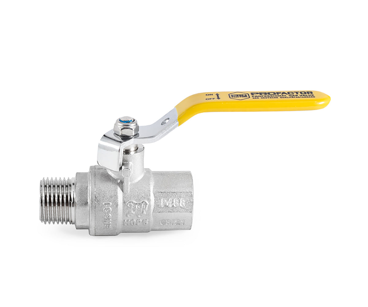 Gas ball valve, F/M, lever handle — view 2