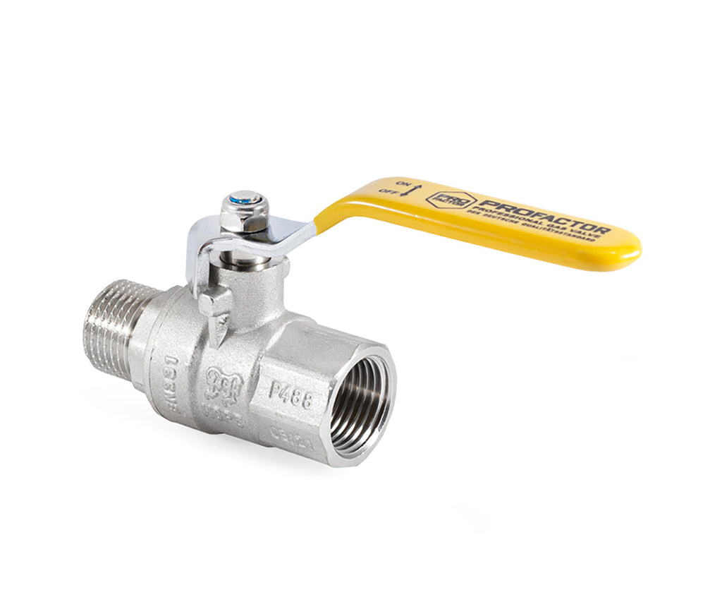 Gas ball valve, F/M, lever handle — view 3
