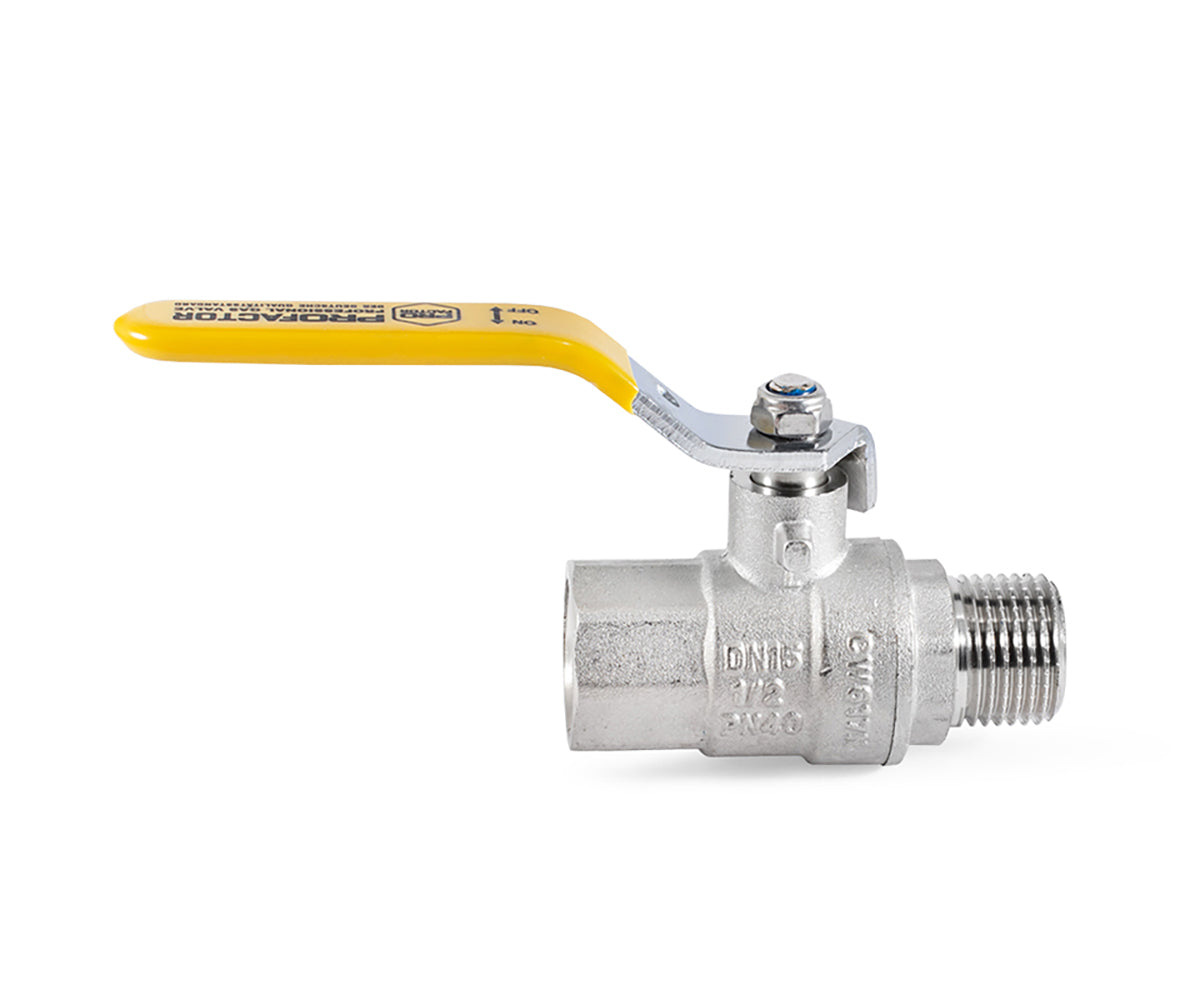 Gas ball valve, F/M, lever handle — view 4