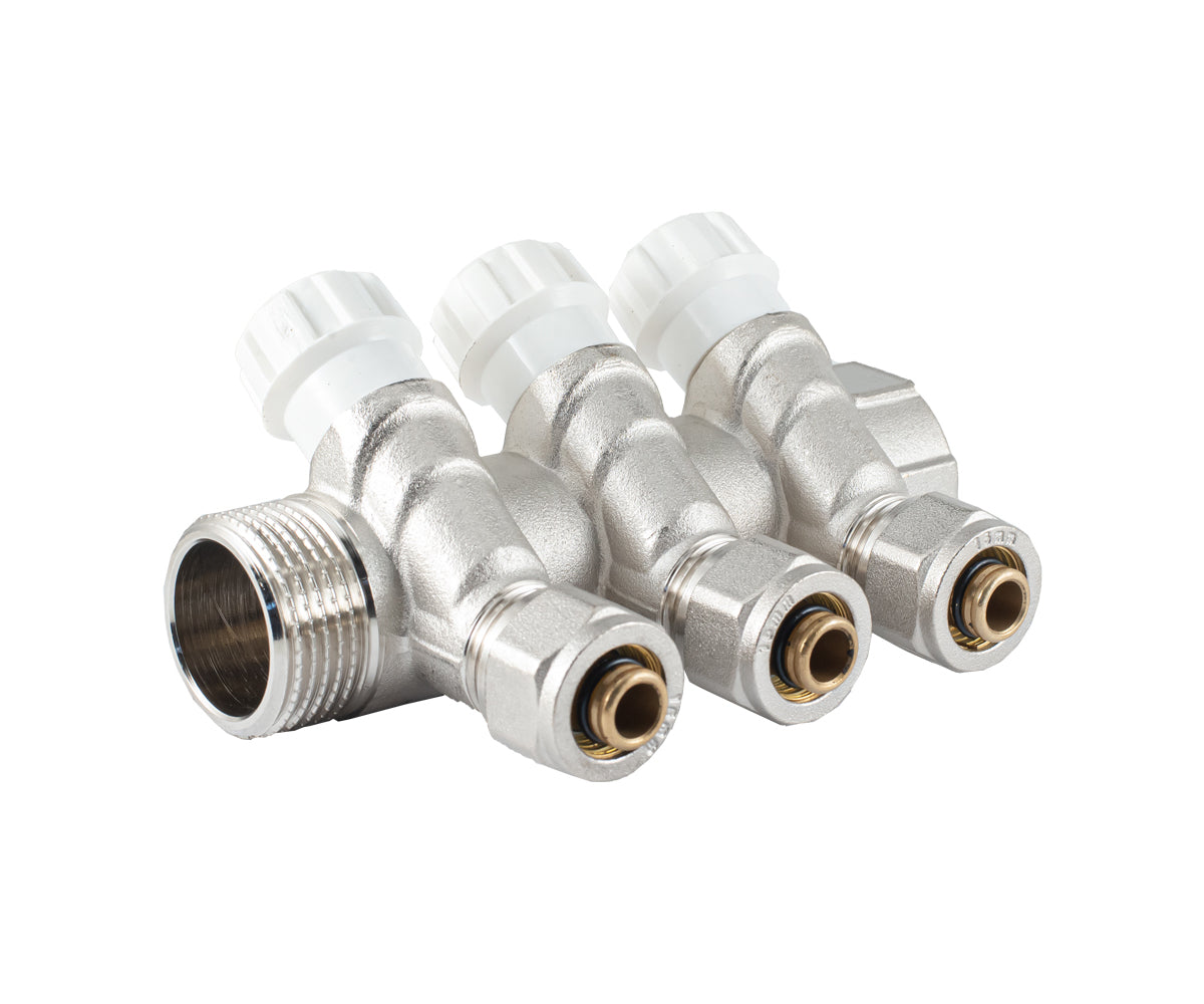 Manifold with regulating valves and compression fittings, F/M — PF MVP 269.3C, ракурс 1