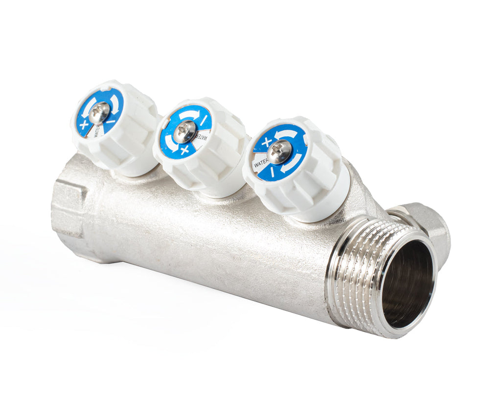 Manifold with regulating valves and compression fittings, F/M — PF MVP 269.3C, ракурс 7