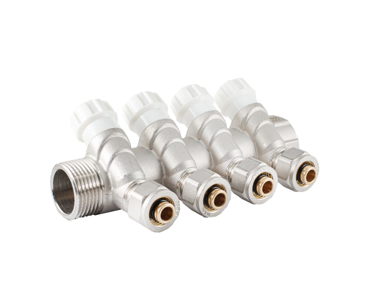 Manifold with regulating valves and compression fittings, F/M — PF MVP 269.4C