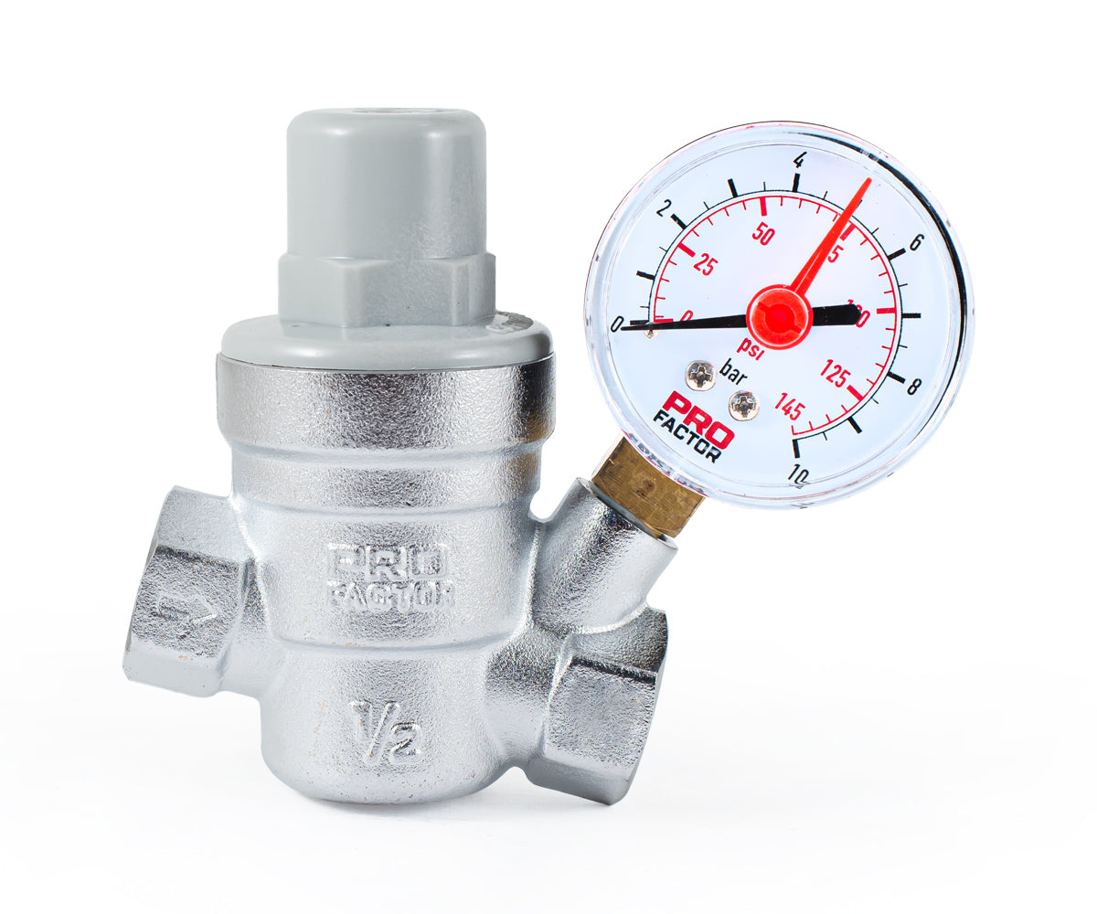 Diaphragm pressure reducing valve with 1/4" pressure gauge — PF PRV 253G, ракурс 2