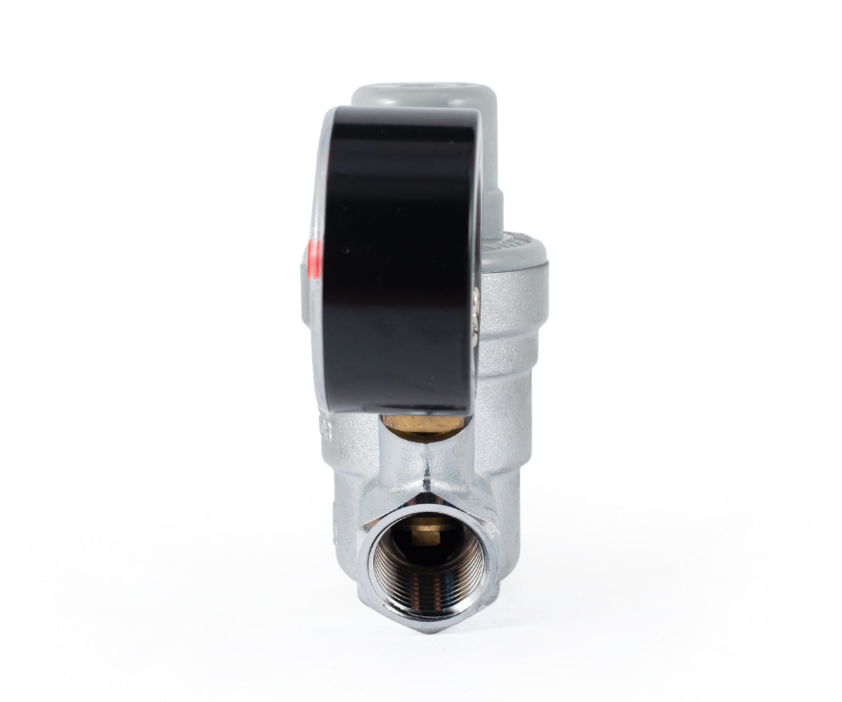 Diaphragm pressure reducing valve with 1/4" pressure gauge — PF PRV 253G, ракурс 4