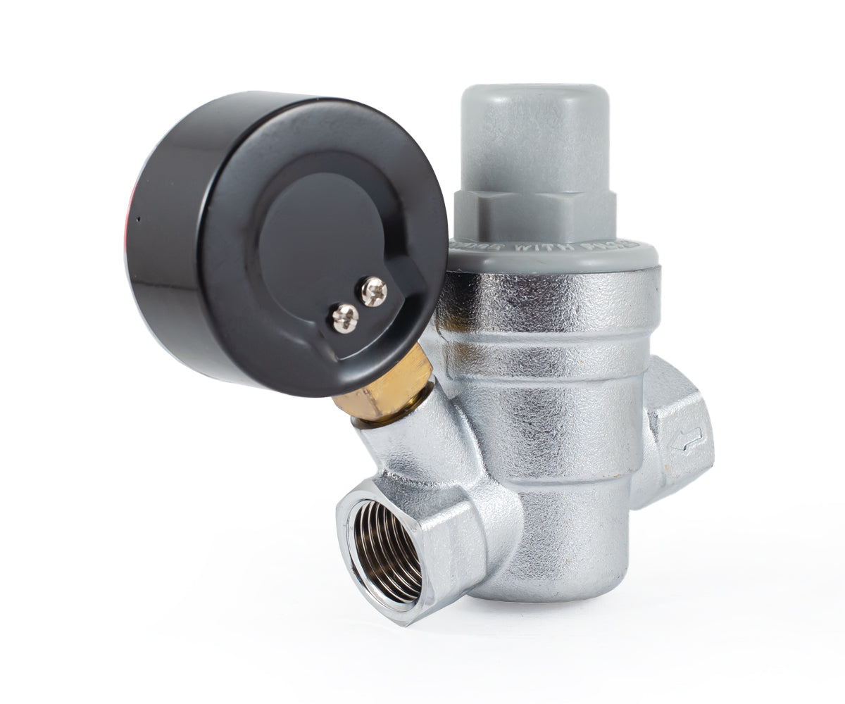 Diaphragm pressure reducing valve with 1/4" pressure gauge — PF PRV 253G, ракурс 5