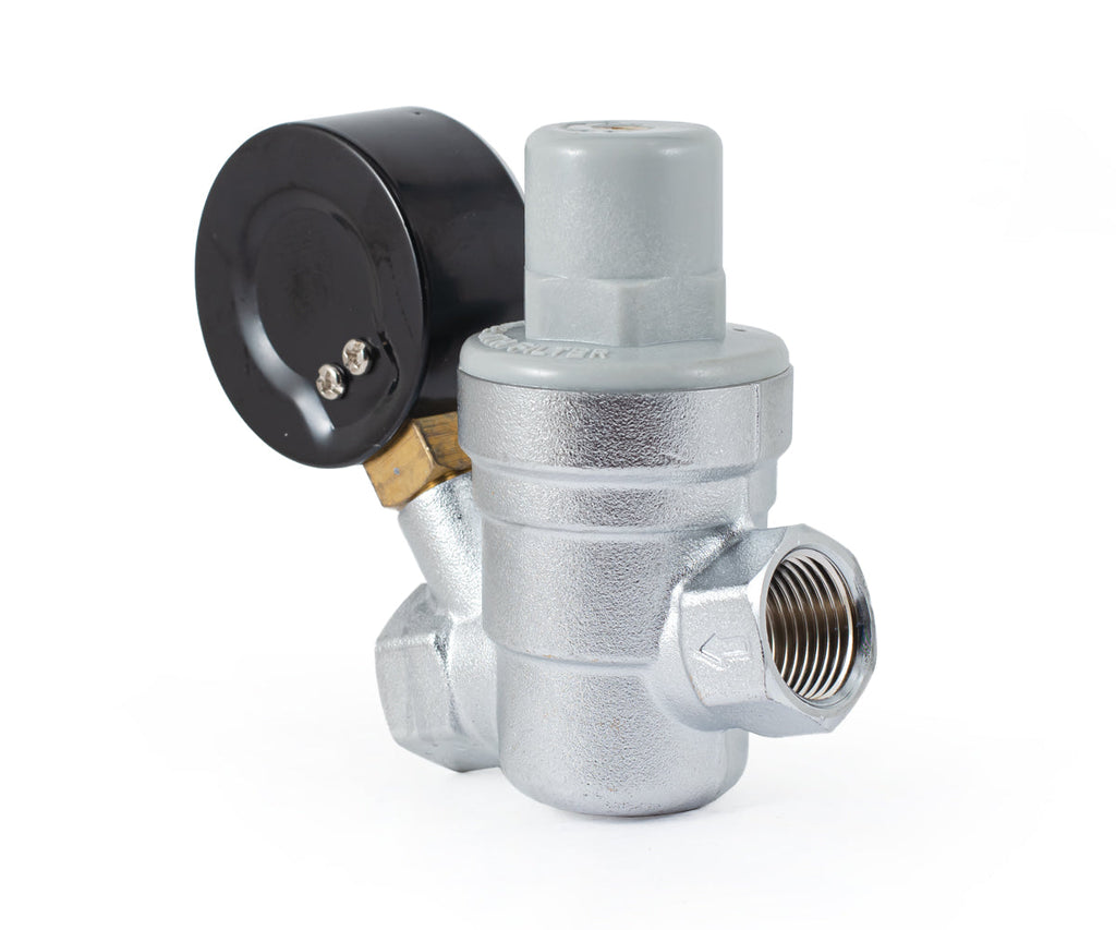 Diaphragm pressure reducing valve with 1/4" pressure gauge — PF PRV 253G, ракурс 7