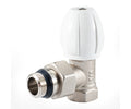 Radiator regulating valve, angle, cone-type shut-off, with union O-ring seal — view 1