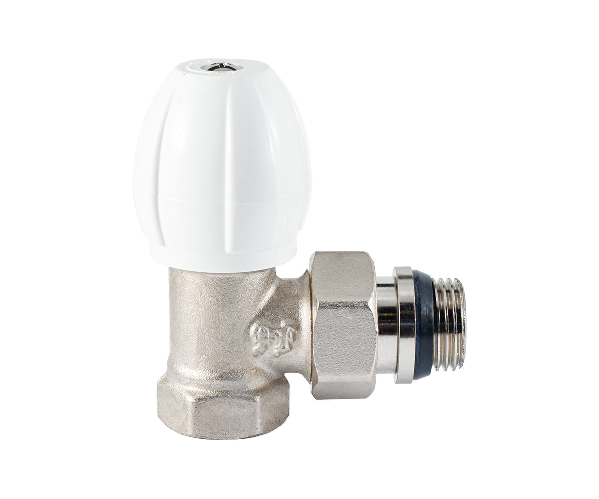 Radiator regulating valve, angle, cone-type shut-off, with union O-ring seal — view 5