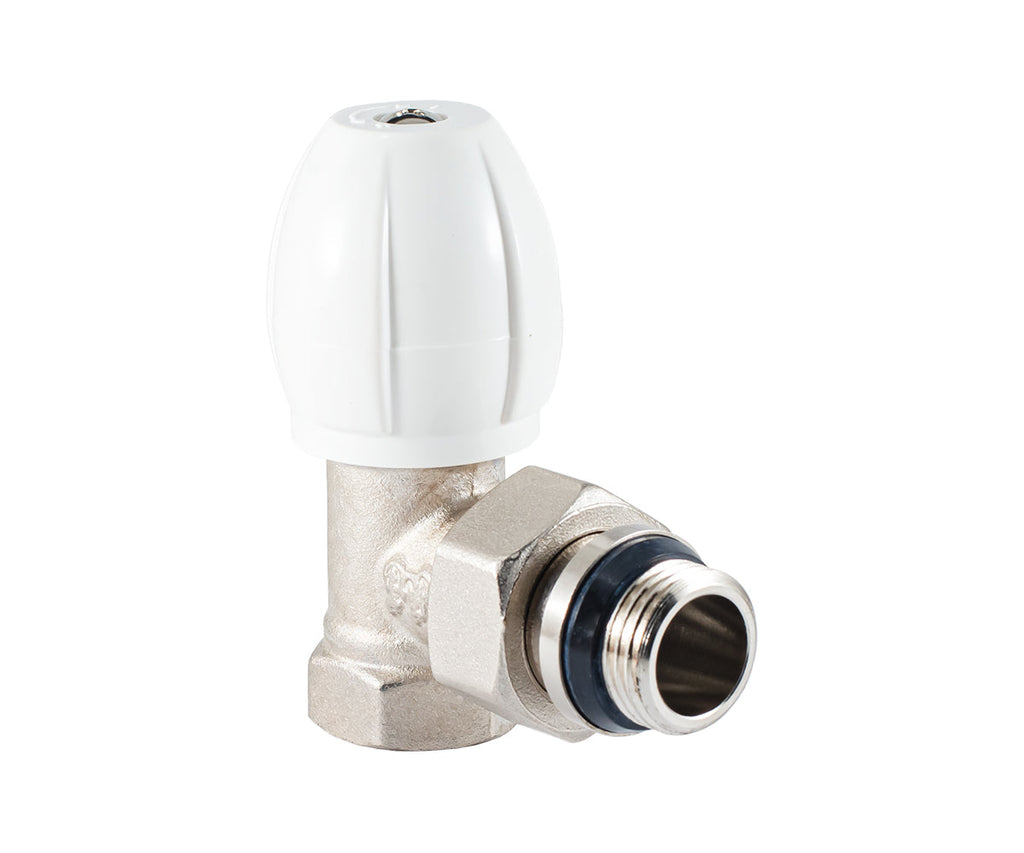 Radiator regulating valve, angle, cone-type shut-off, with union O-ring seal — view 6