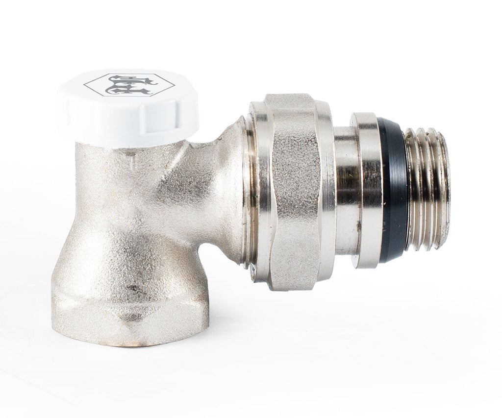 Radiator lockshield valve, angle, cone-type shut-off, with union O-ring seal — PF RVA 378UR, view 6