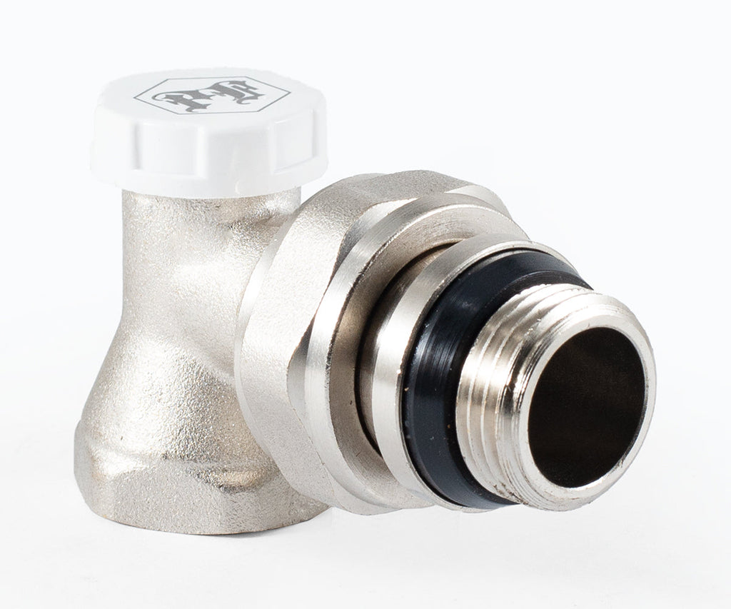 Radiator lockshield valve, angle, cone-type shut-off, with union O-ring seal — PF RVA 378UR, view 7