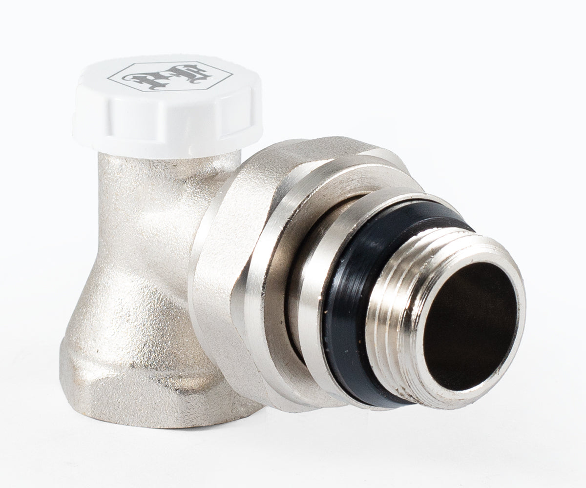 Radiator lockshield valve, angle, cone-type shut-off, with union O-ring seal — PF RVA 378UR, view 7