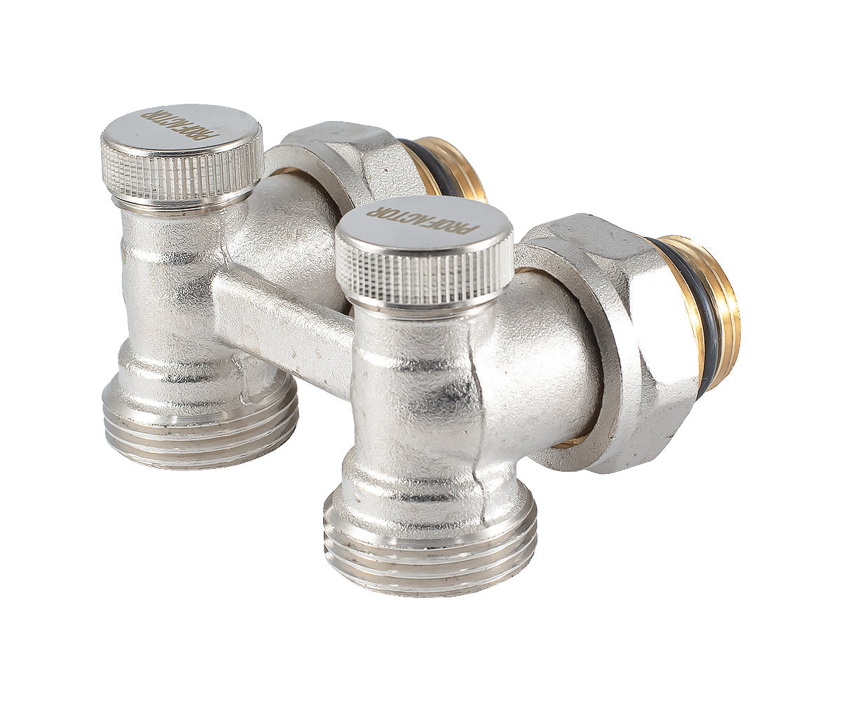 Angled radiator connection unit with seat valve — PF RVA 611, view 5