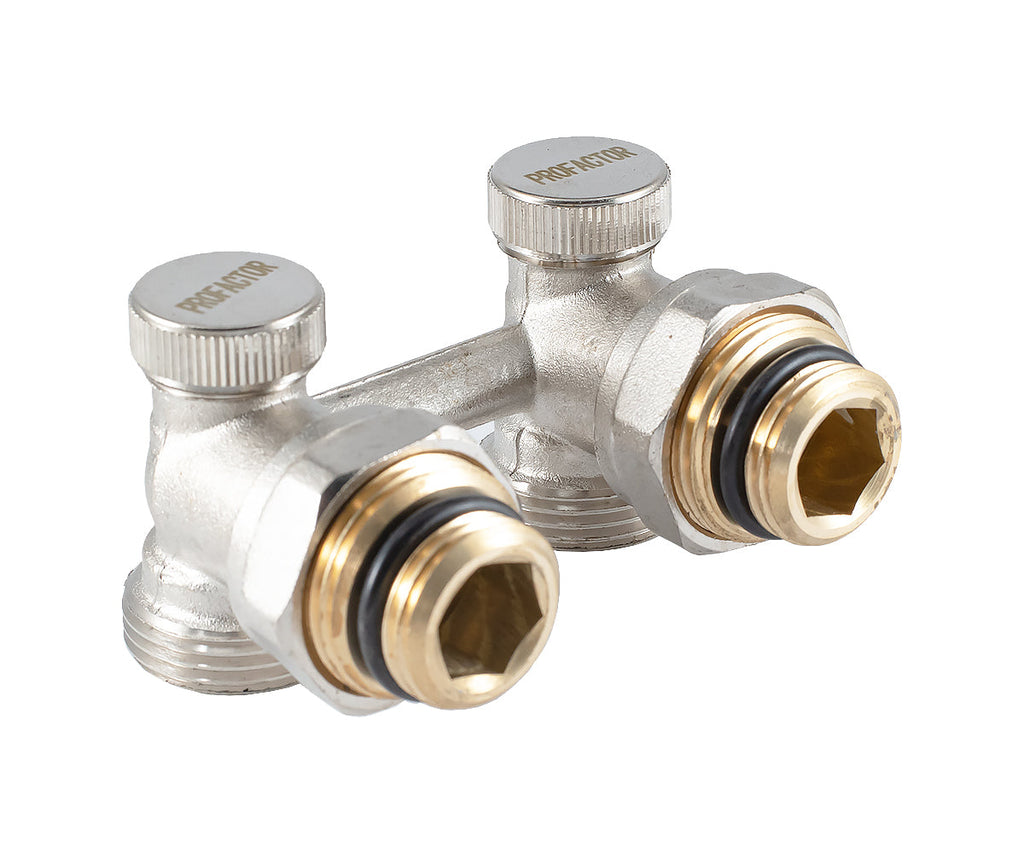 Angled radiator connection unit with seat valve — PF RVA 611, view 7
