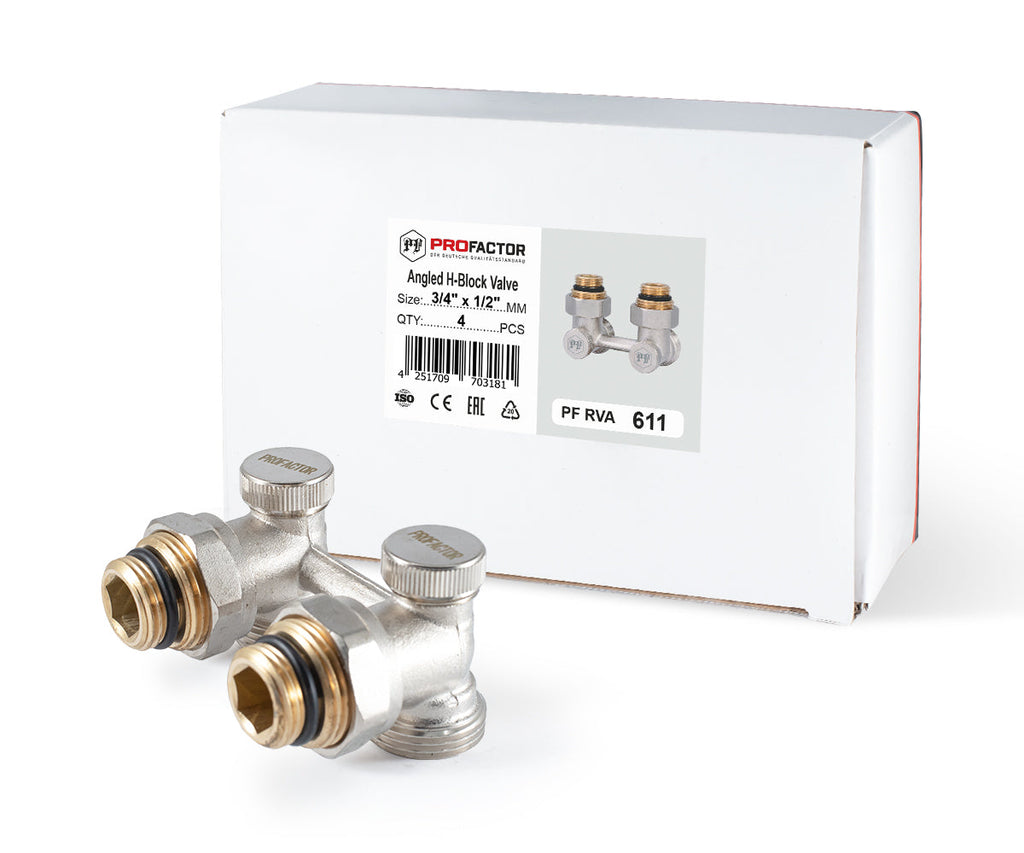 Angled radiator connection unit with seat valve — PF RVA 611, view 9