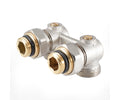 Angled radiator connection unit with ball valve — PF RVA 613, view 1