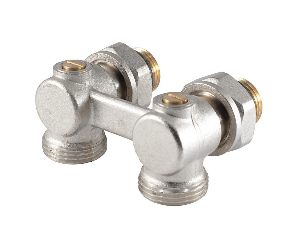 Angled radiator connection unit with ball valve — PF RVA 613, view 5