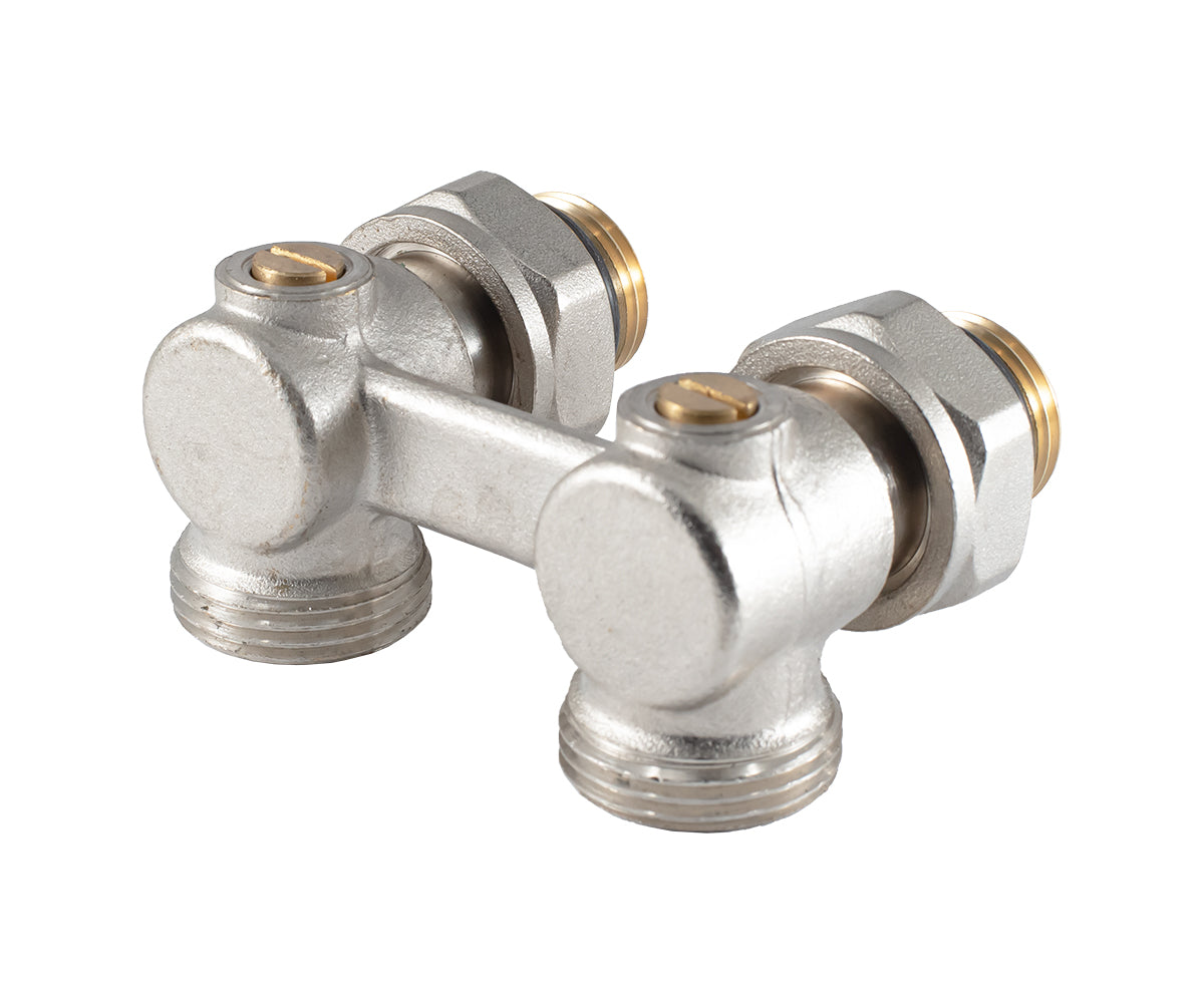 Angled radiator connection unit with ball valve — PF RVA 613, view 5